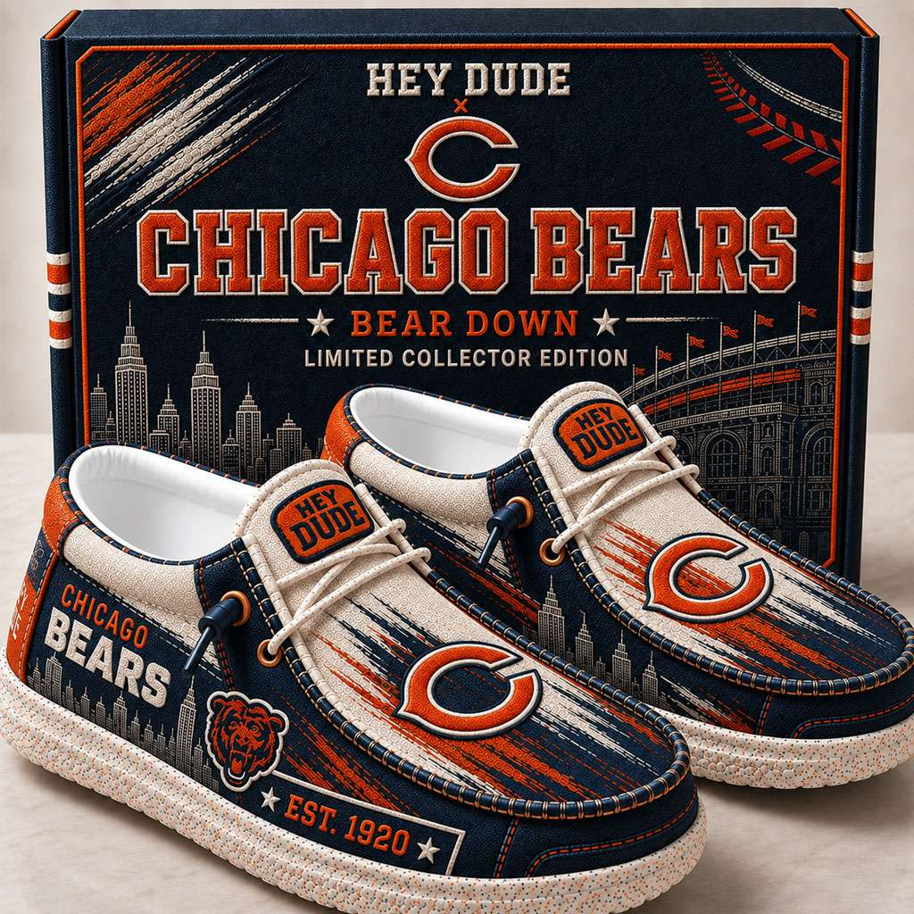 Chicago Bears Merch Est 1920 Bear Down Slip-On Loafers Presents For Football Lovers Chicago Bears Merch Est 1920 Bear Down Slip-On Loafers Presents For Football Lovers