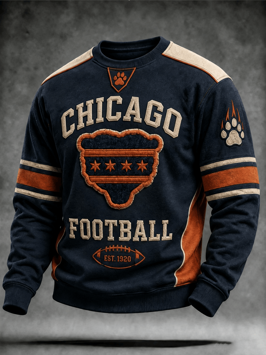 Chicago Bears Merch Est 1920 Chicago Football Sweatshirt Game Day Gifts For Football Fan