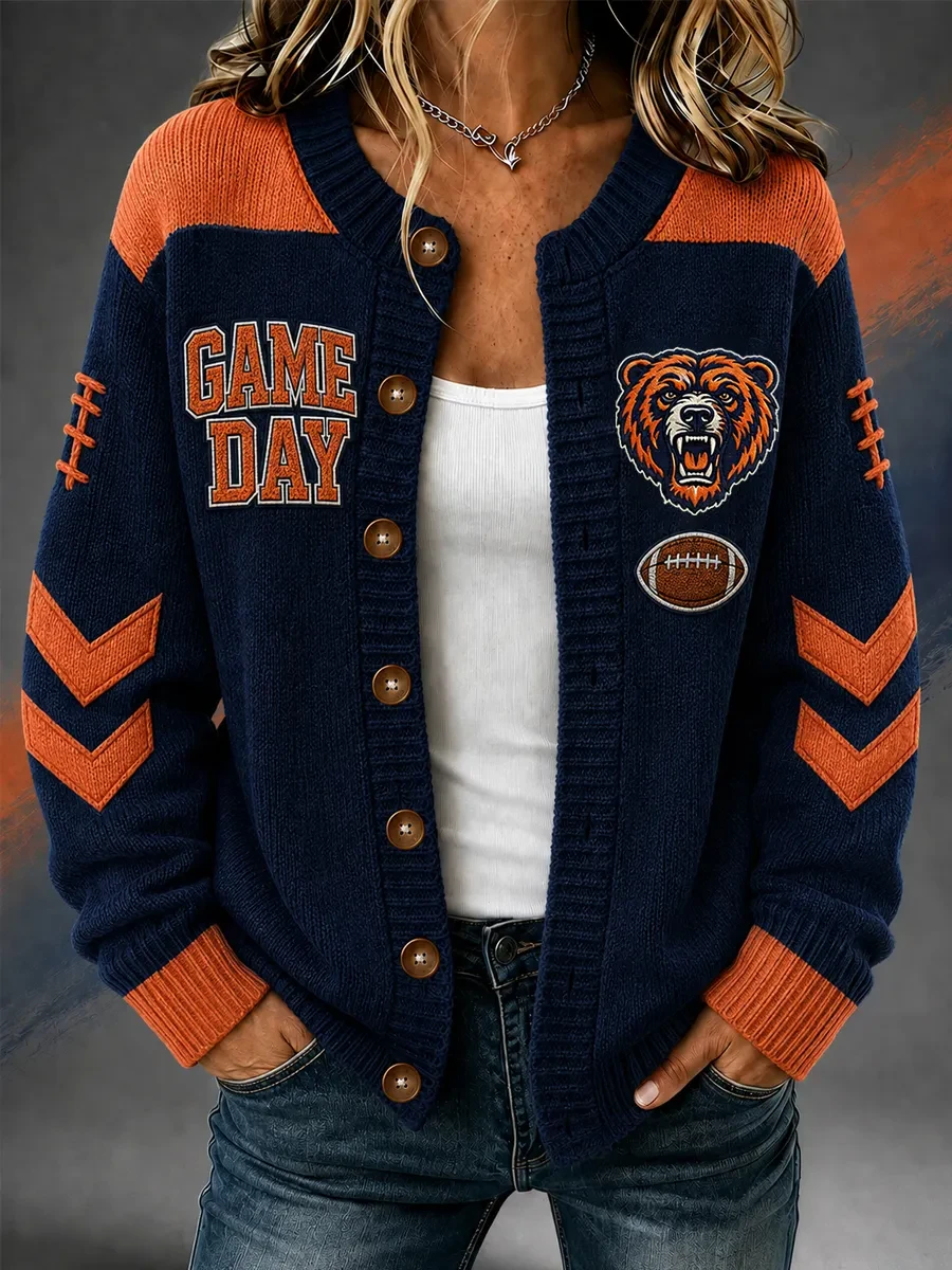 Chicago Bears Merch Game Day Chicago Football Cardigan Gift Ideas For Football Lovers Chicago Bears Merch Game Day Chicago Football Cardigan Gift Ideas For Football Lovers