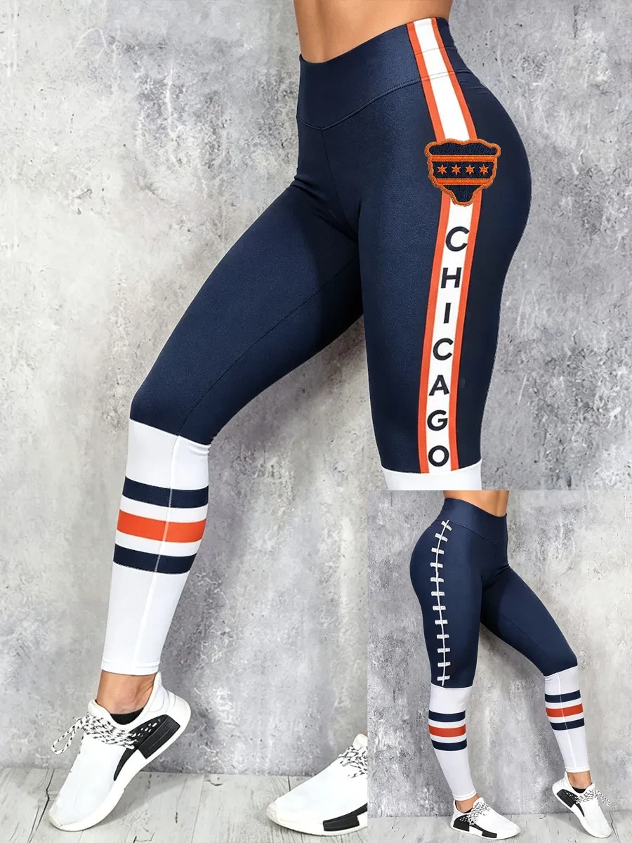 Chicago Bears Merch Game Day Chicago Football Leggings Presents For Football Fans Chicago Bears Merch Game Day Chicago Football Leggings Presents For Football Fans