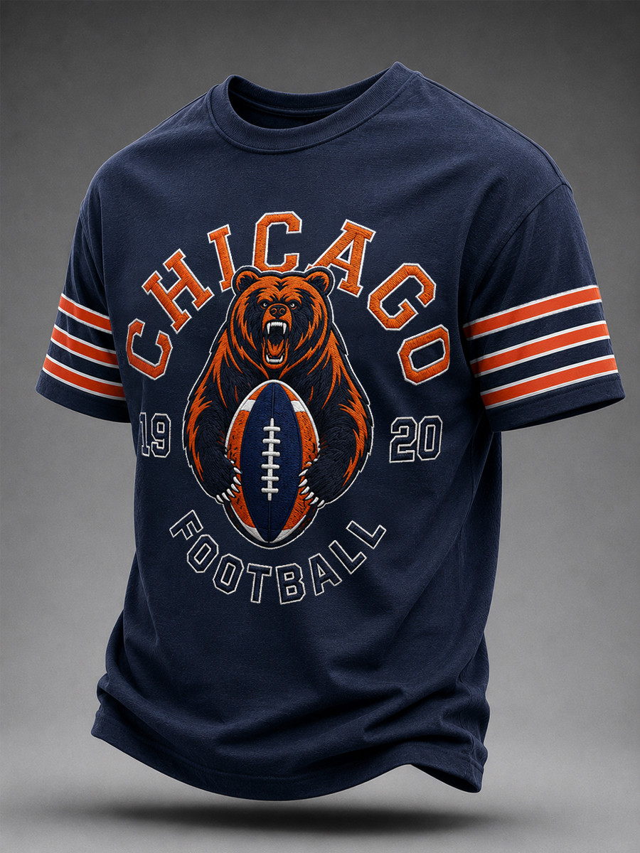 Chicago Bears Merch Game Day Chicago Football T-Shirt Best Gifts For Football Fans