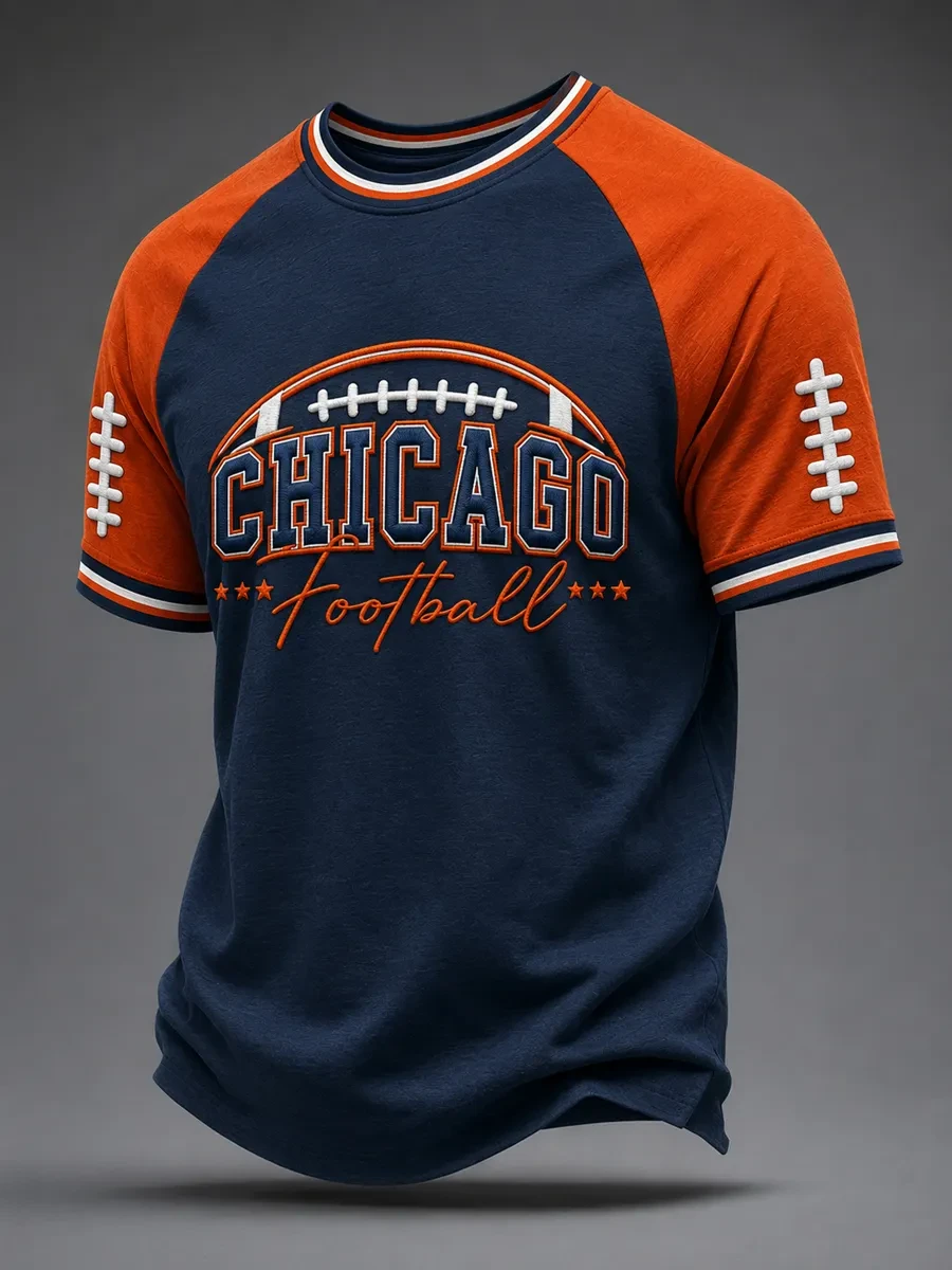 Chicago Bears Merch Go Chicago Football T-Shirt Game Day Football Fan Gift Ideas