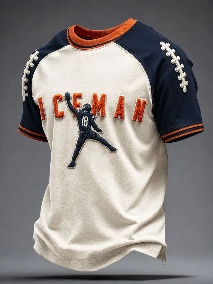 Chicago Bears Merch ICEMAN Chicago Football T-Shirt Gifts For Game Day