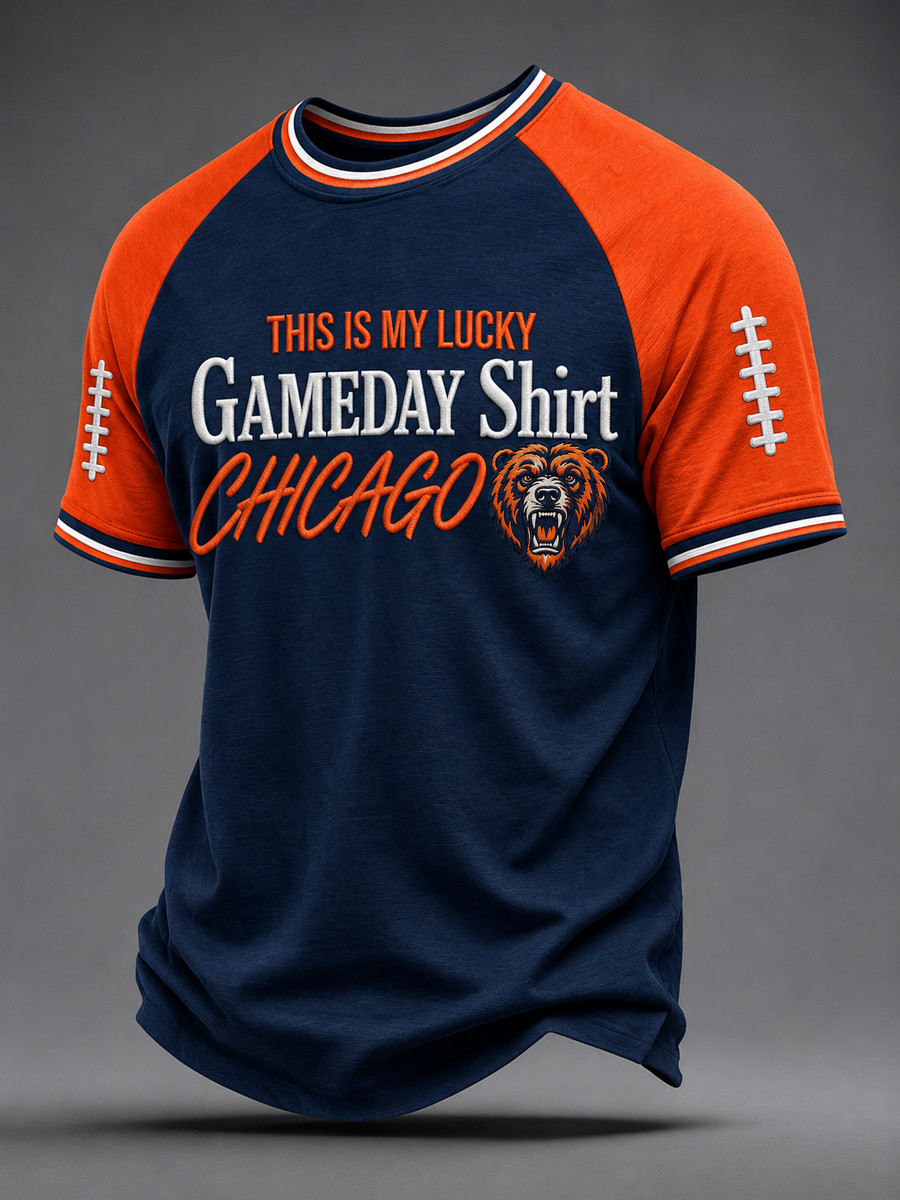 Chicago Bears Merch This Is My Lucky Chicago Football Shirt Game Day Gifts For Football Fan