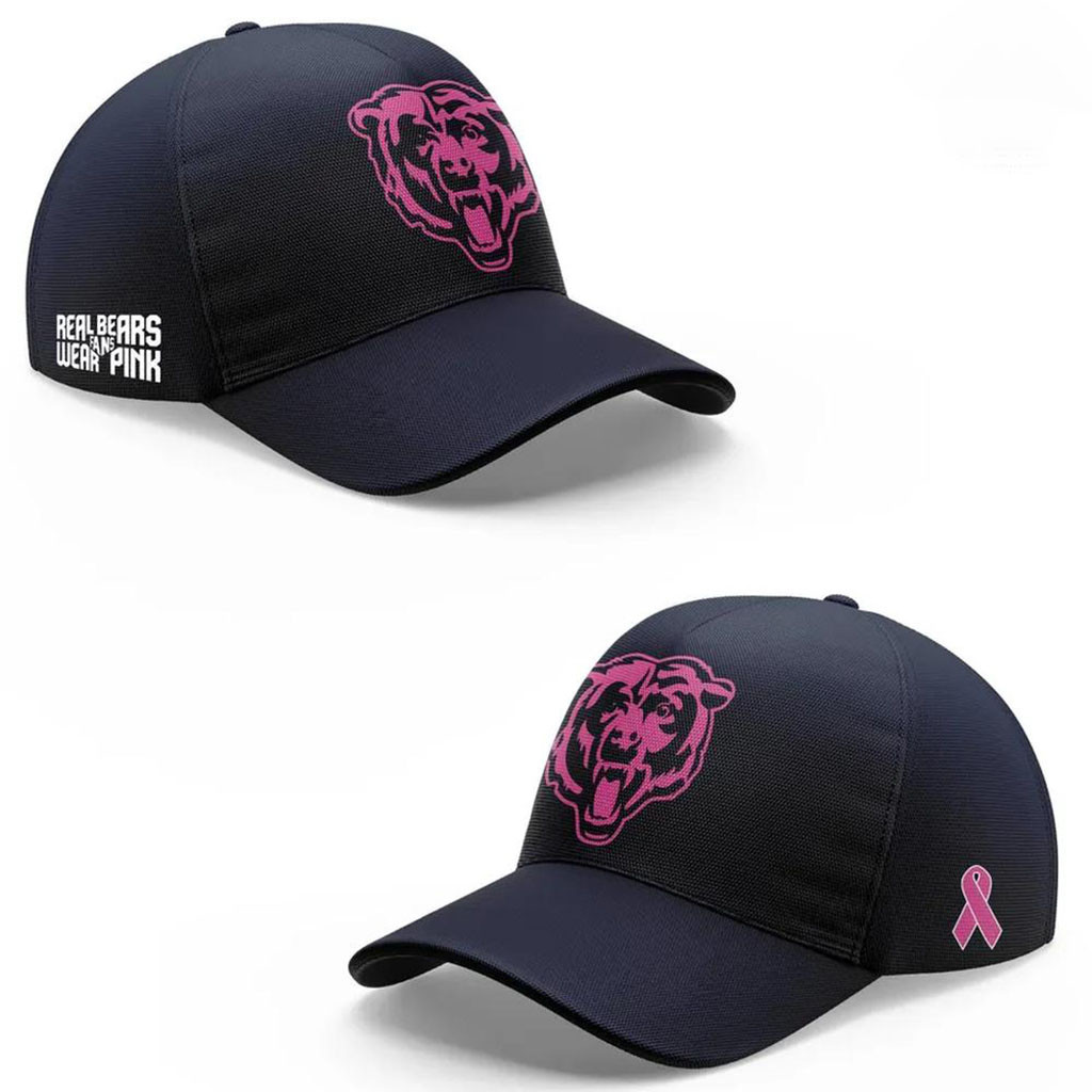 Chicago Bears Real Bears Fans Wear Pink Ribbon 2026 Hat Chicago Bears Merch Football Fan Gifts Chicago Bears Real Bears Fans Wear Pink Ribbon 2026 Hat Chicago Bears Merch Football Fan Gifts