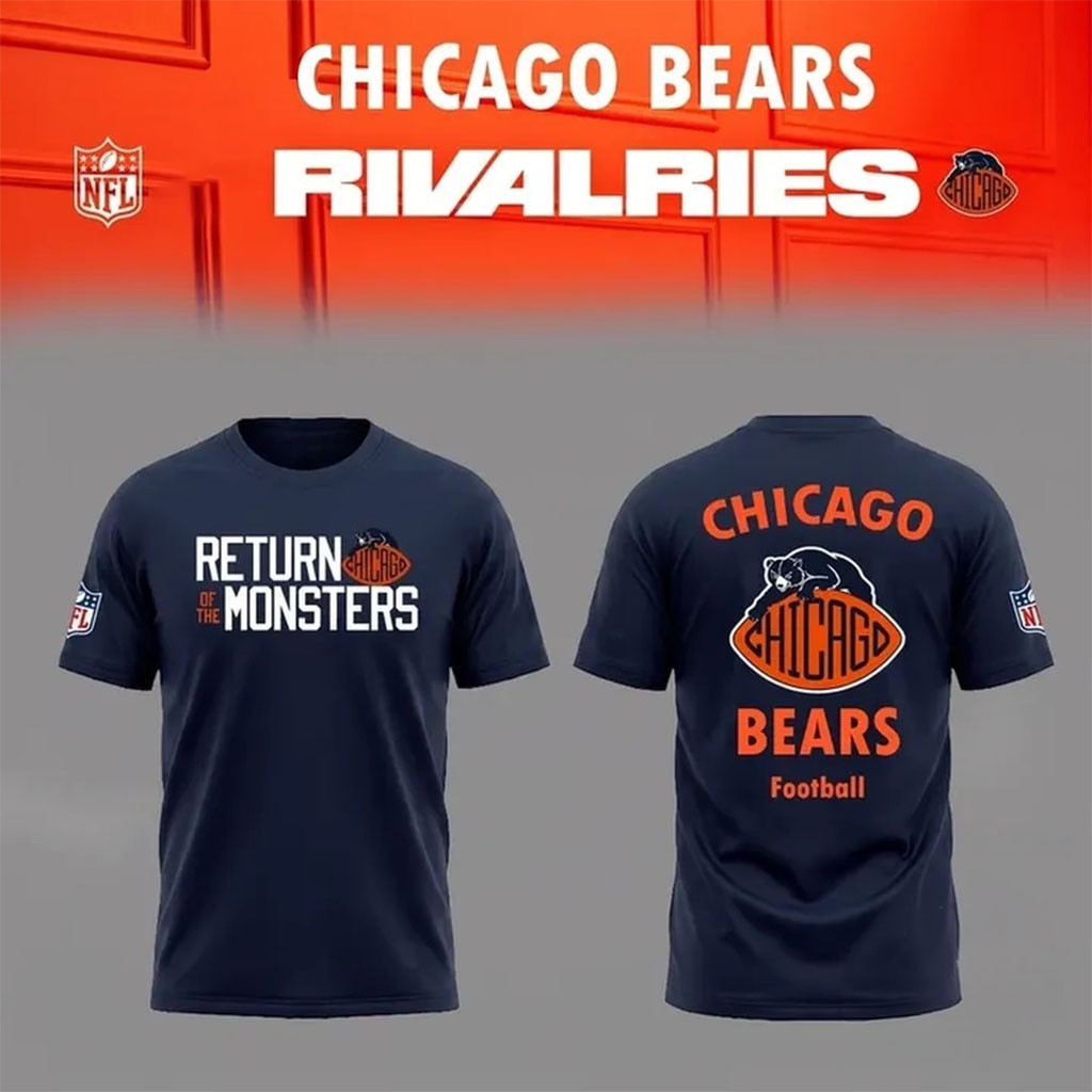 Chicago Bears Return Of The Monsters 2026 T-Shirt Chicago Bears Merch Football Fan Gift Ideas Chicago Bears Return Of The Monsters 2026 T-Shirt Chicago Bears Merch Football Fan Gift Ideas