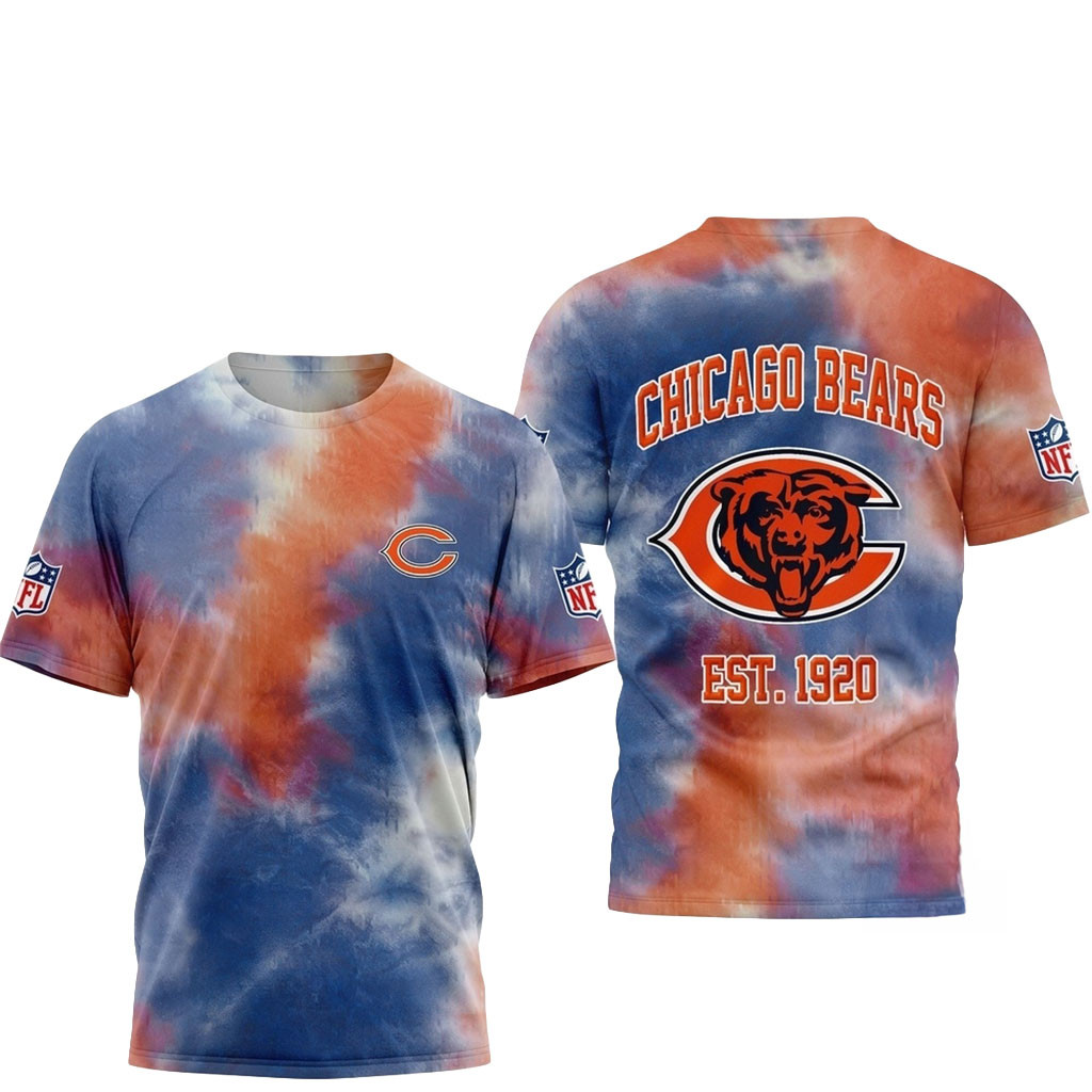 Chicago Bears Sunday Legends Tie Dye Shirt Bears Merch Gifts For Football Fan