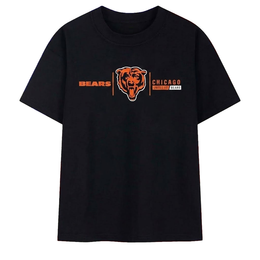 Chicago Bears United as Bears Logo Football T-Shirt Bears Merch Presents For Football Fans