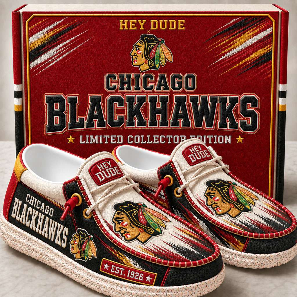 Chicago Blackhawks Merch Est 1926 Chicago Blackhawks Slip-On Loafers Gifts For Hockey Fan Chicago Blackhawks Merch Est 1926 Chicago Blackhawks Slip-On Loafers Gifts For Hockey Fan