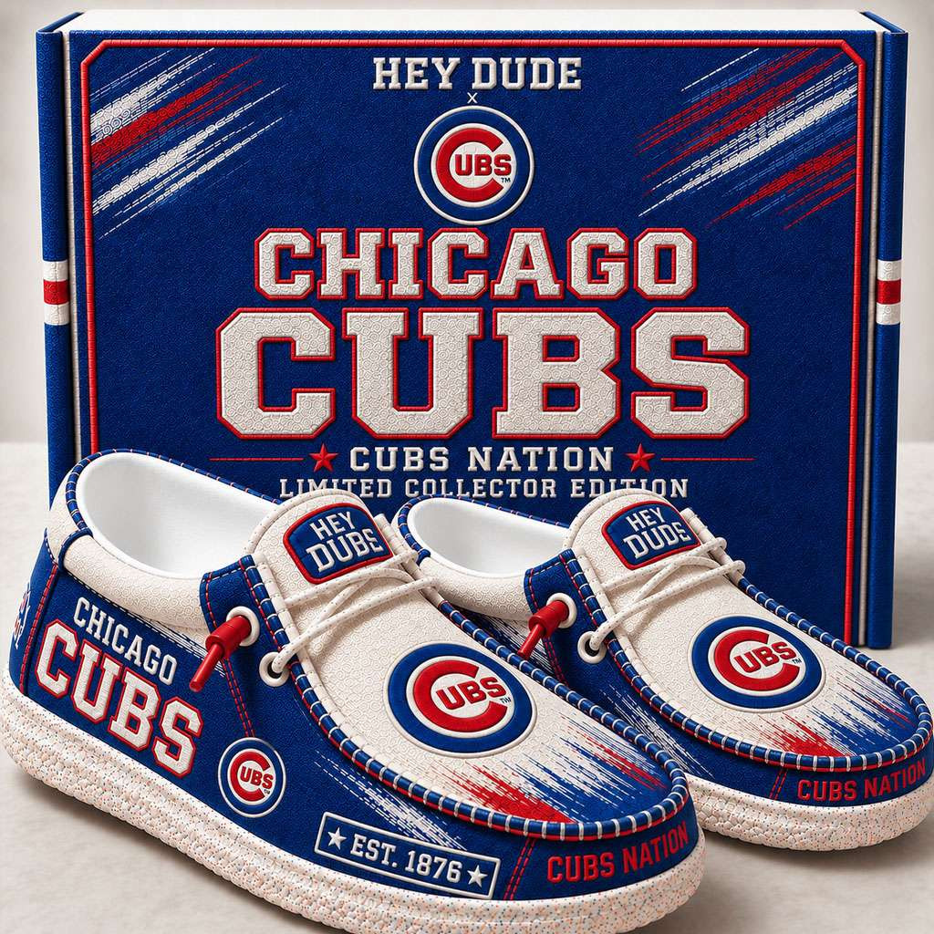 Chicago Cubs Merch Est 1876 Cubs Nation Slip-On Loafers Gifts For Baseball Lovers Chicago Cubs Merch Est 1876 Cubs Nation Slip-On Loafers Gifts For Baseball Lovers