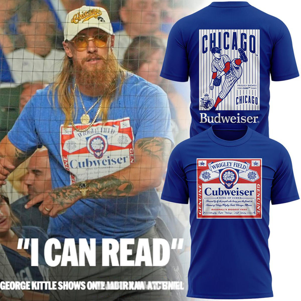 Chicago Cubs X Budweiser 2026 Merch Cubweiser I Can Read T-Shirt Gift For Baseball Lovers