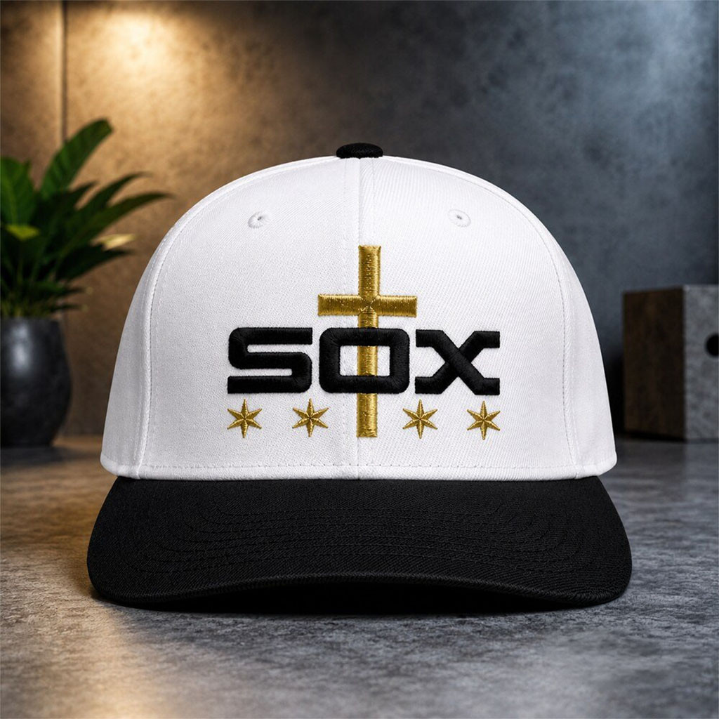 Chicago White Sox Pope Faith Over Fear Hat Embroidered White Sox Merch Religious Gifts