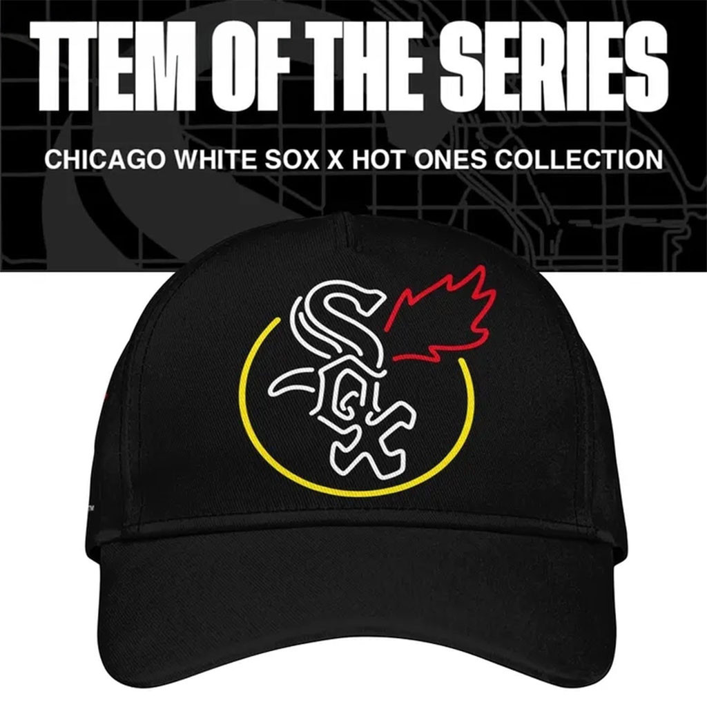 Chicago White Sox X First We Feast X Hot Ones Hat White Sox Merch Gift For Baseball Fans