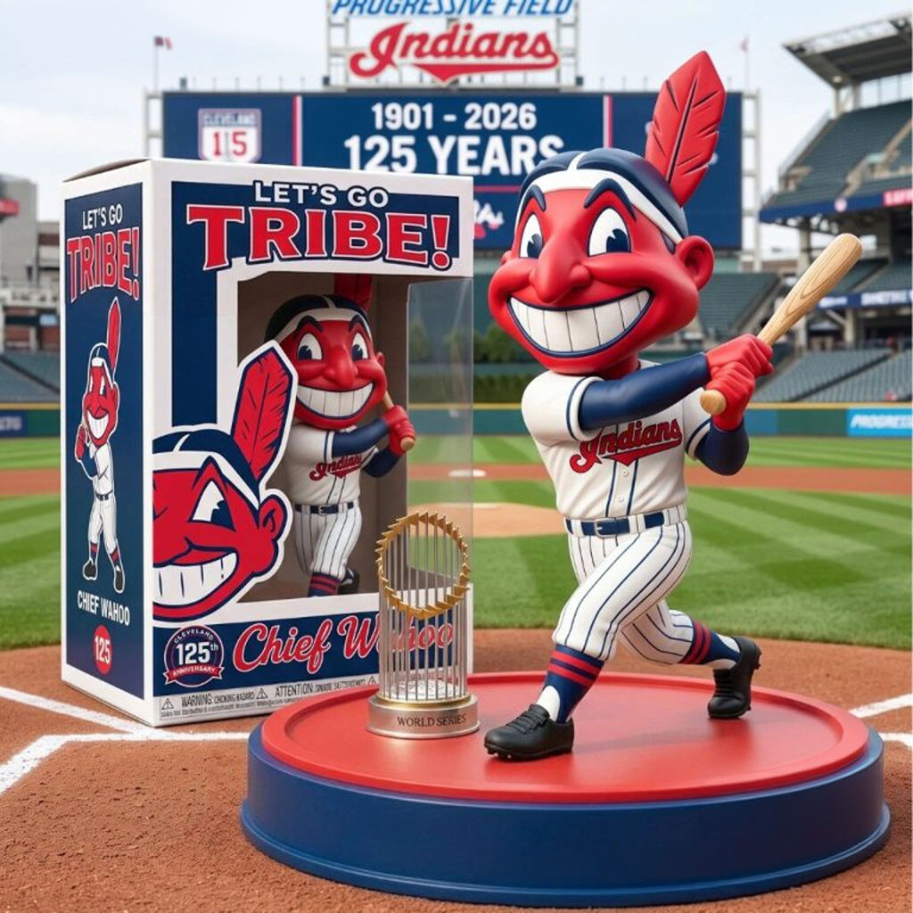 Chief Wahoo Cleveland Indians 125th Anniversary Funko Pop Indians Merch Baseball Fan Gifts