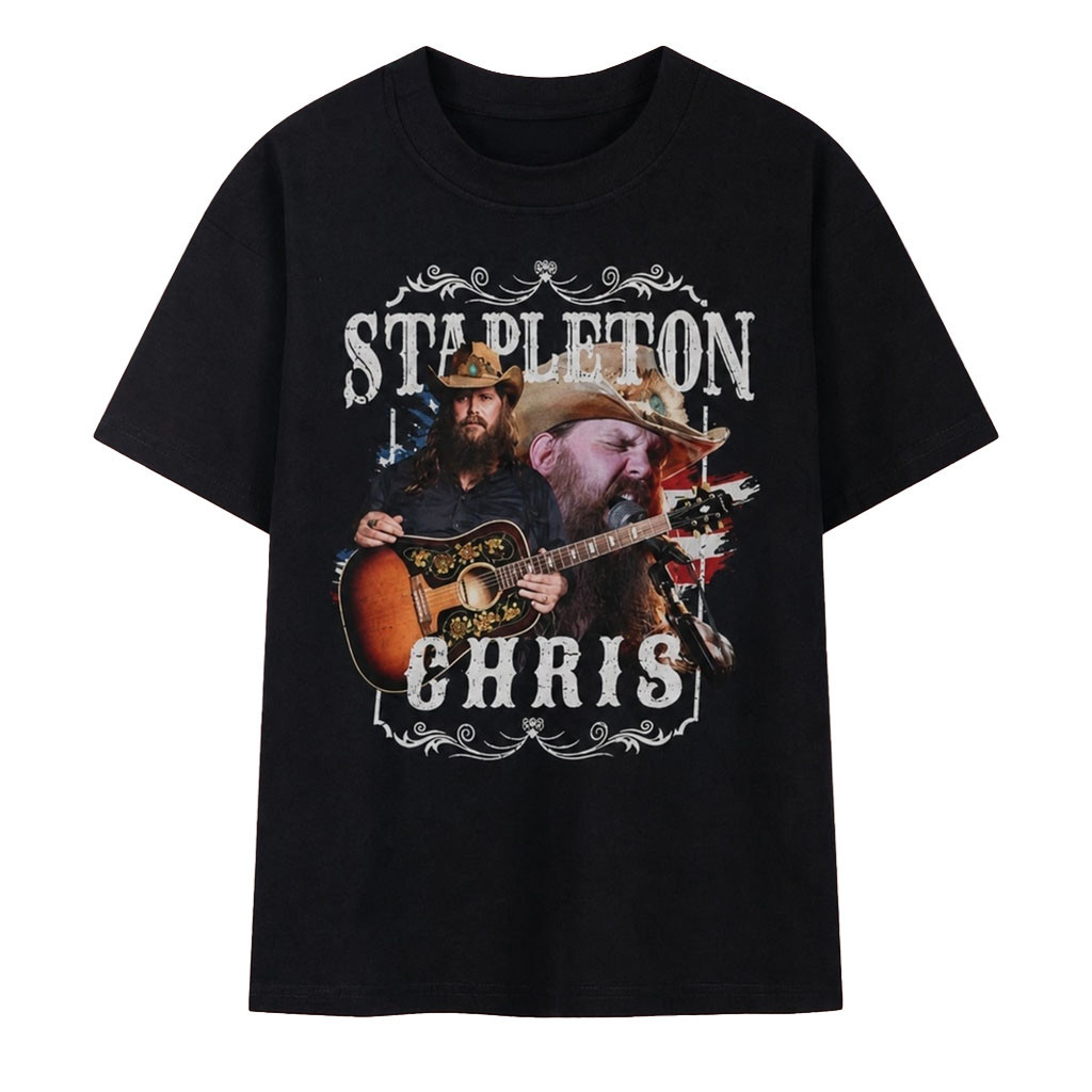 Chris Stapleton Vintage Country Rock Graphic T-Shirt Chris Stapleton Merch Gifts For Dad