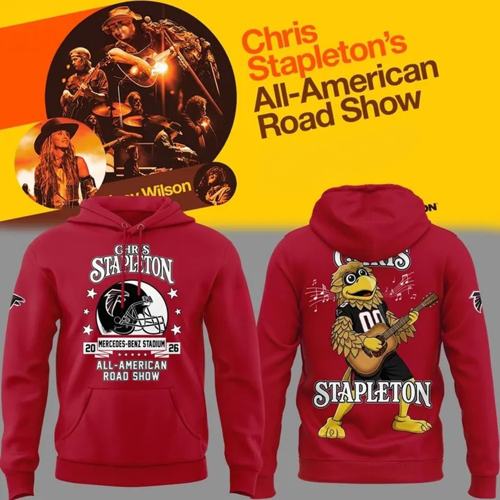 Chris Stapleton X Atlanta Falcons Mascot All American Road Show Hoodie Chris Stapleton Merch