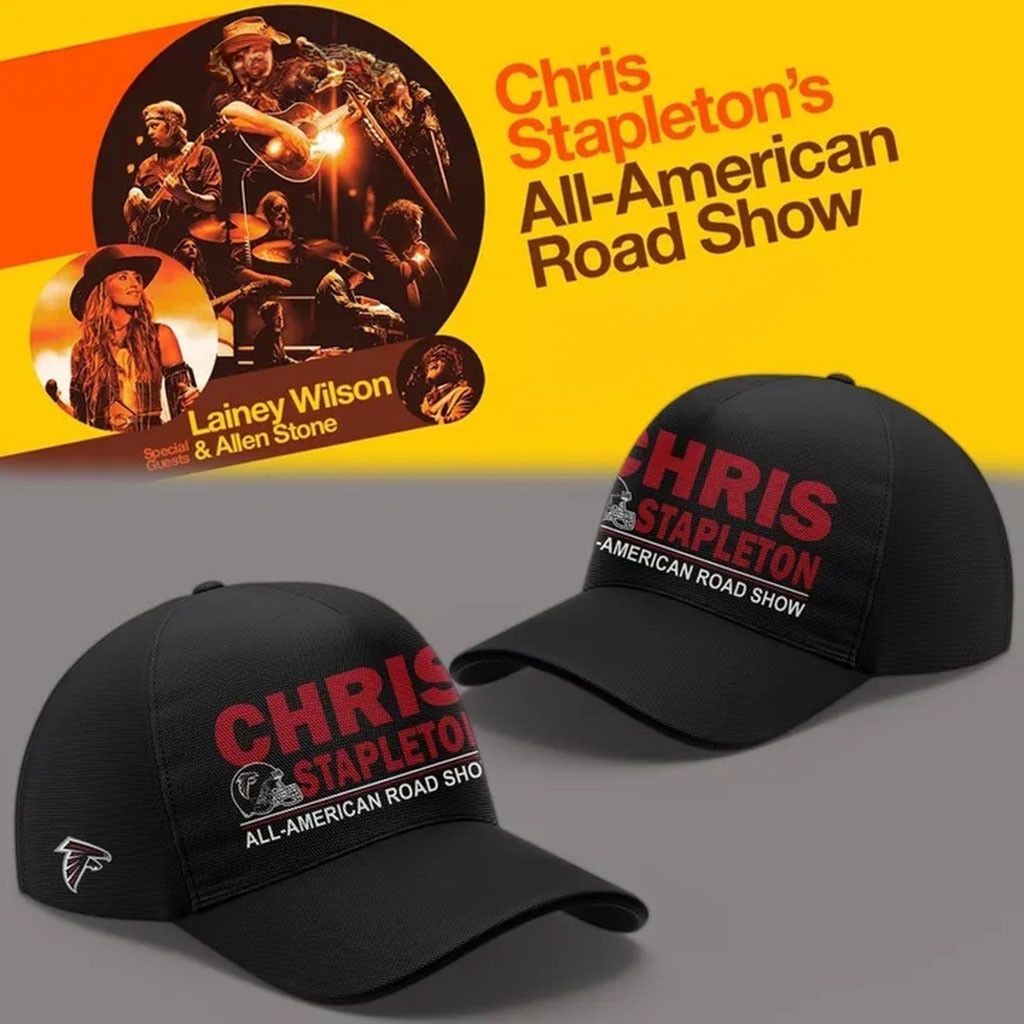 Chris Stapleton X Atlanta Falcons Merch All American Road Show 2026 Black Hat Music Fan Gear