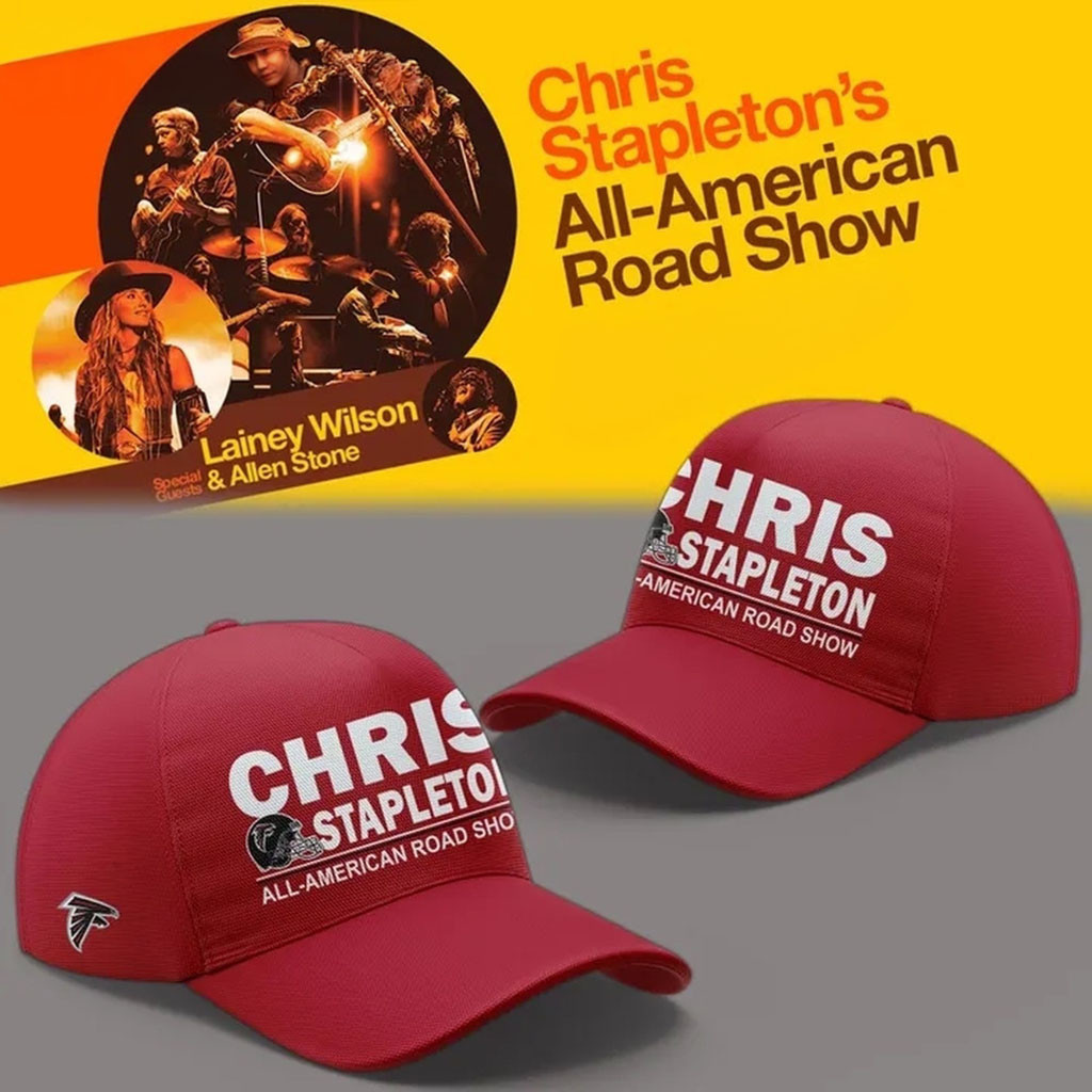Chris Stapleton X Atlanta Falcons Merch All American Road Show 2026 Hat Gifts For Music Lovers