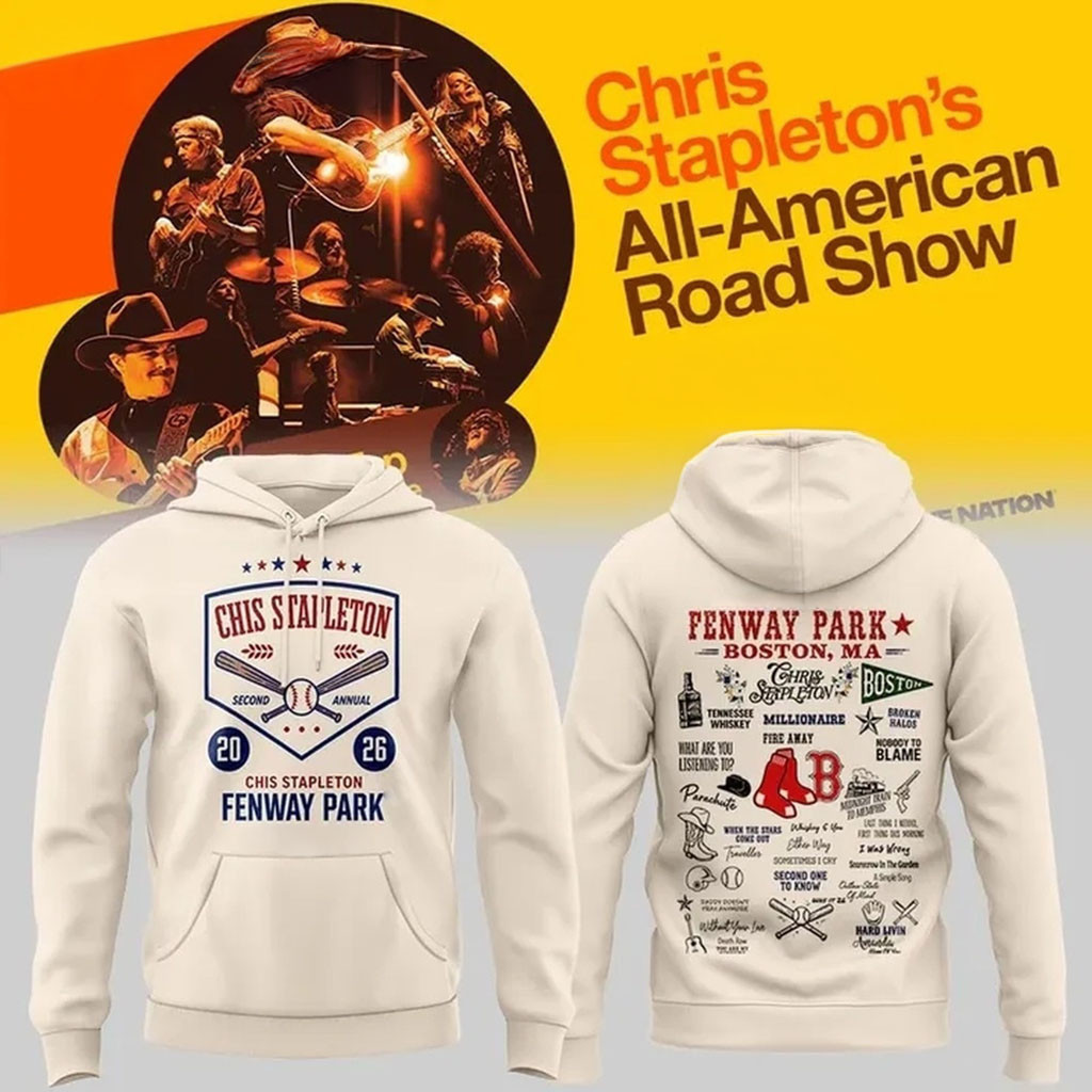 Chris Stapleton X Fenway Park All American Road Show 2026 Hoodie Chris Stapleton Merch Fan Gift Chris Stapleton X Fenway Park All American Road Show 2026 Hoodie Chris Stapleton Merch Fan Gift