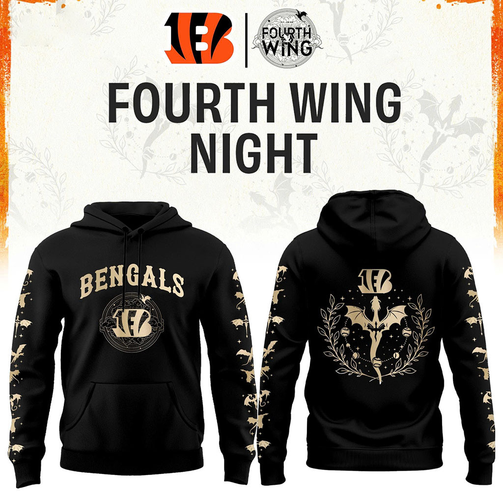 Cincinnati Bengals Dragon Wing Fantasy Night 2026 Black Hoodie Cincinnati Football Merch Gifts Cincinnati Bengals Dragon Wing Fantasy Night 2026 Black Hoodie Cincinnati Football Merch Gifts