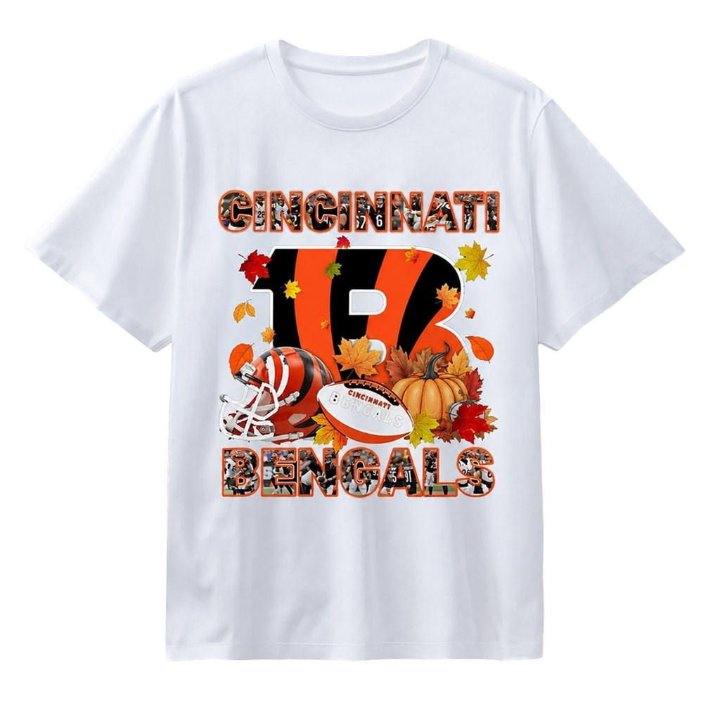 Cincinnati Bengals Football Autumn Fall Pumpkin T-Shirt Cincinnati Bengals Merch Game Day Gift Cincinnati Bengals Football Autumn Fall Pumpkin T-Shirt Cincinnati Bengals Merch Game Day Gift