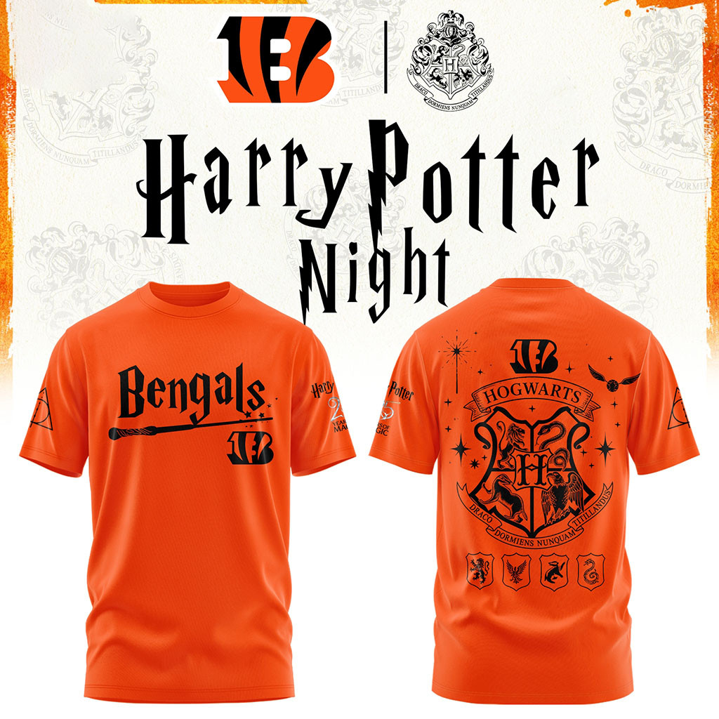Cincinnati Bengals Football Harry Potter 25th Anniversary Shirt Cincinnati Bengals Merch