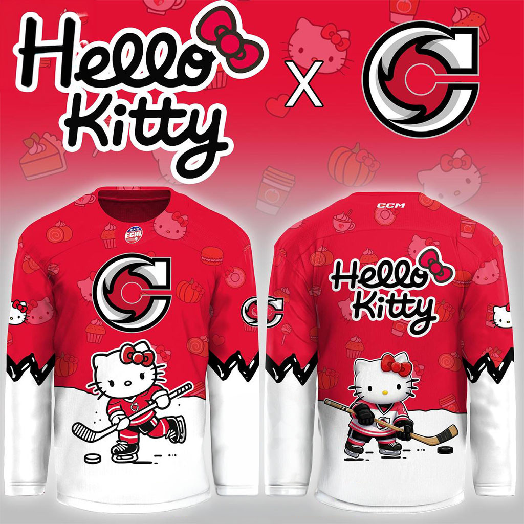 Cincinnati Cyclones X Hello Kitty Night 2026 Christmas Night Hockey Jersey Fan Merch Cute Gifts Cincinnati Cyclones X Hello Kitty Night 2026 Christmas Night Hockey Jersey Fan Merch Cute Gifts