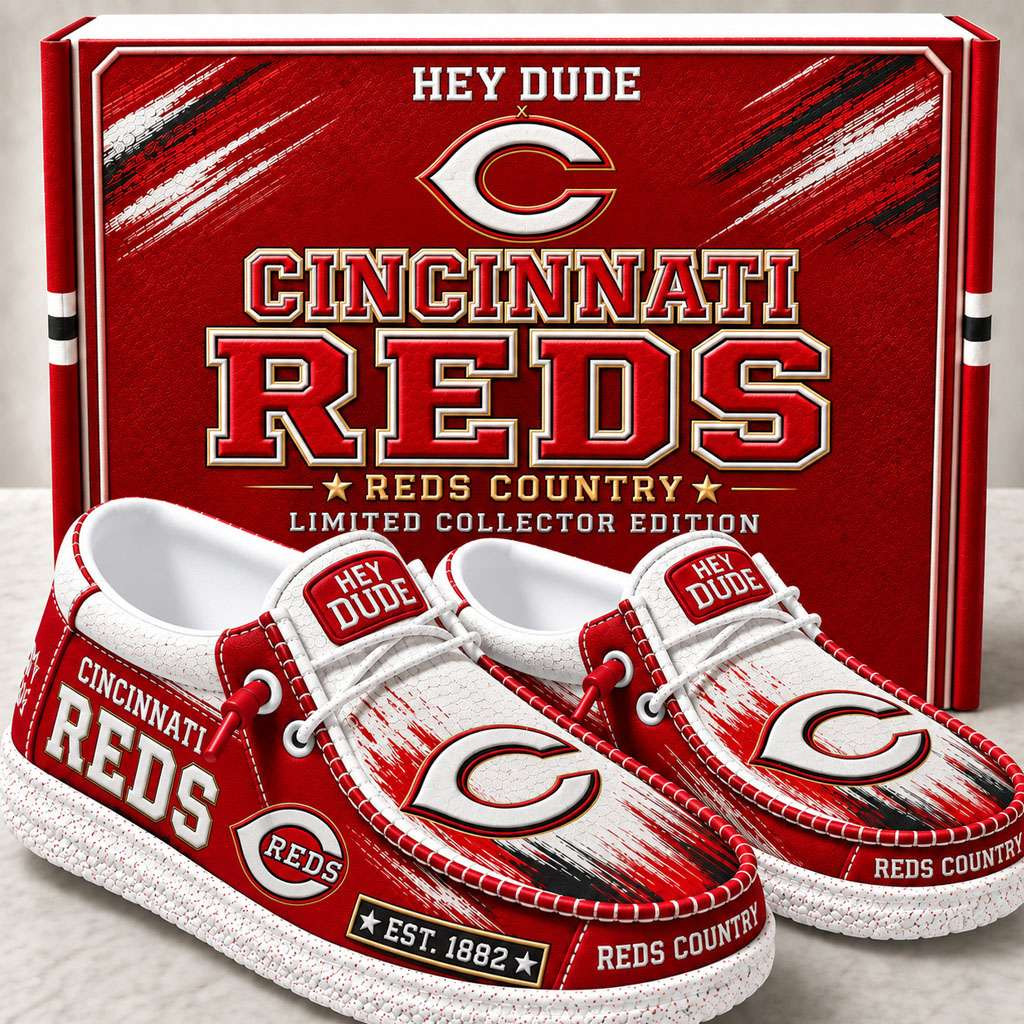 Cincinnati Reds Merch Est 1882 Reds Country Slip-On Loafers Gifts For Baseball Fans Cincinnati Reds Merch Est 1882 Reds Country Slip-On Loafers Gifts For Baseball Fans
