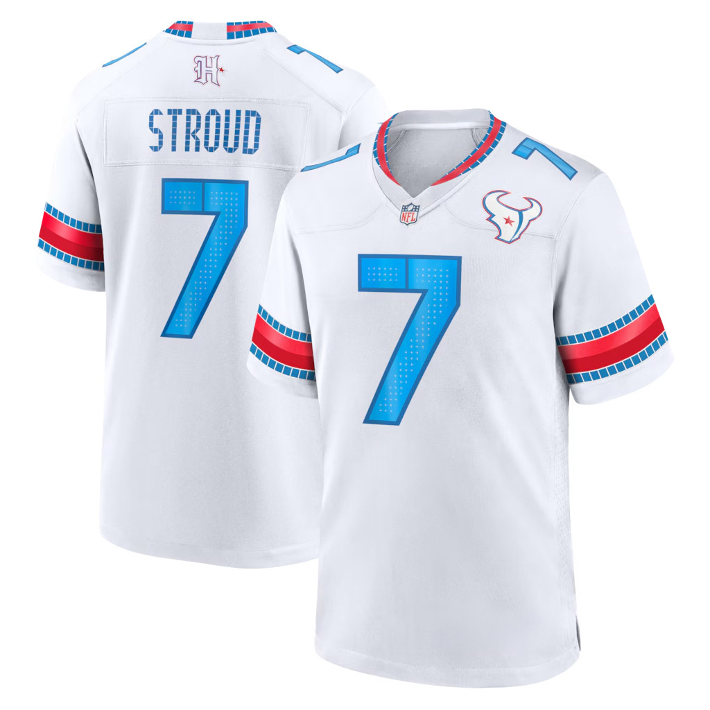CJ Stroud Jersey Shirt Houston Texans Merch 2026 #7 Houston Texans Rivalries Game Jersey White