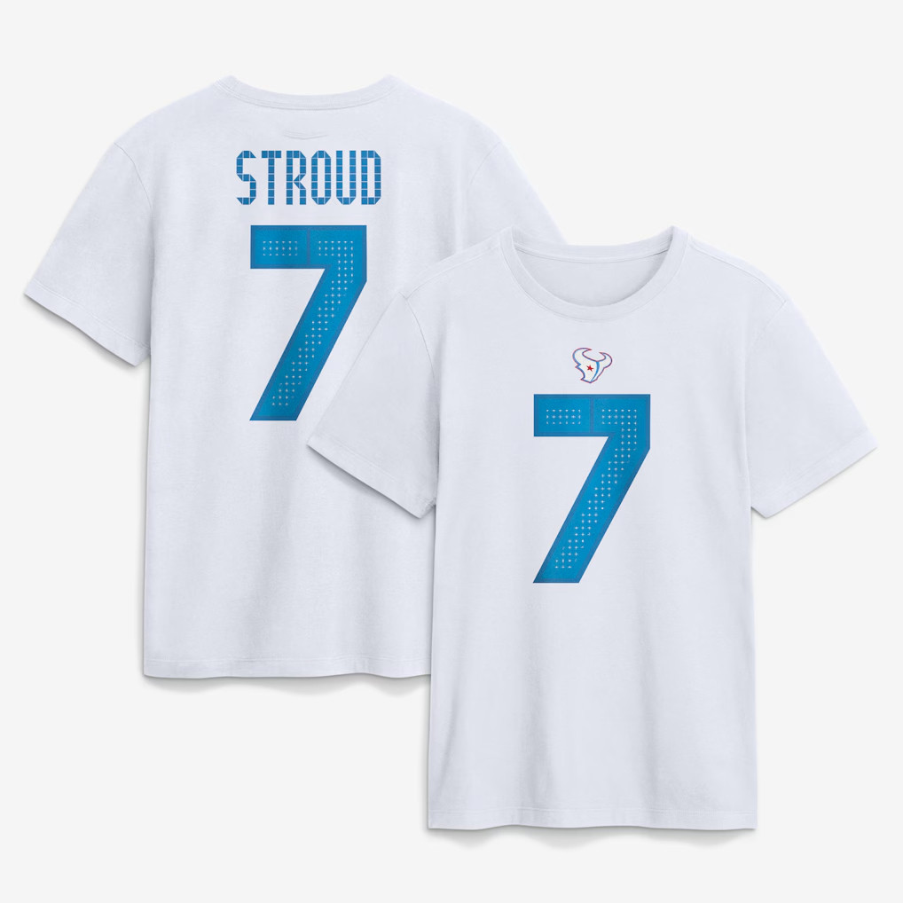 CJ Stroud T-Shirt Houston Texans Merch 2026 #7 Houston Texans Rivalries Collection Clothing CJ Stroud T-Shirt Houston Texans Merch 2026 #7 Houston Texans Rivalries Collection Clothing