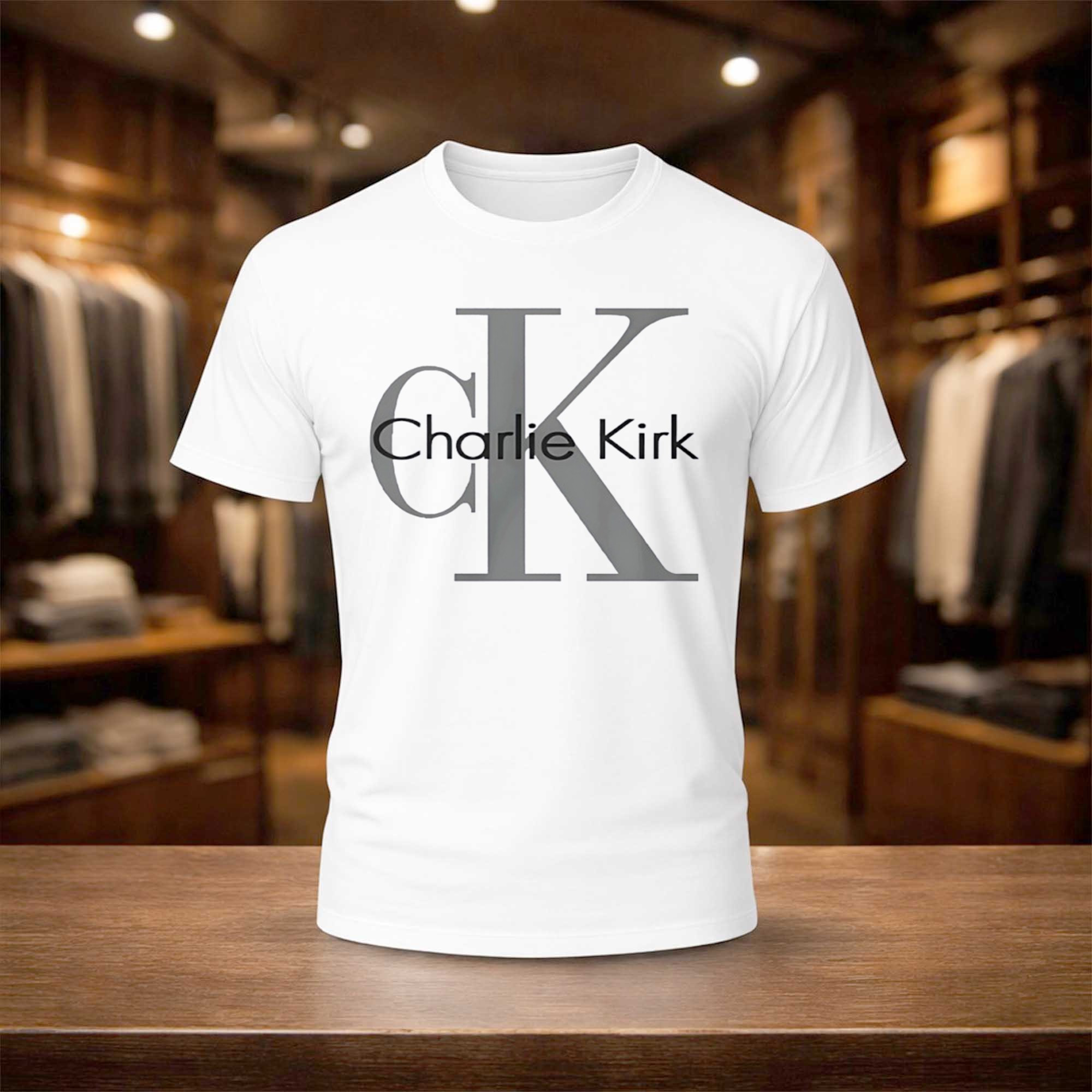 CK Charlie Kirk Shirt White TPUSA Merch Charlie Kirk Memorial Shirt Gift For Him CK Charlie Kirk Shirt White TPUSA Merch Charlie Kirk Memorial Shirt Gift For Him