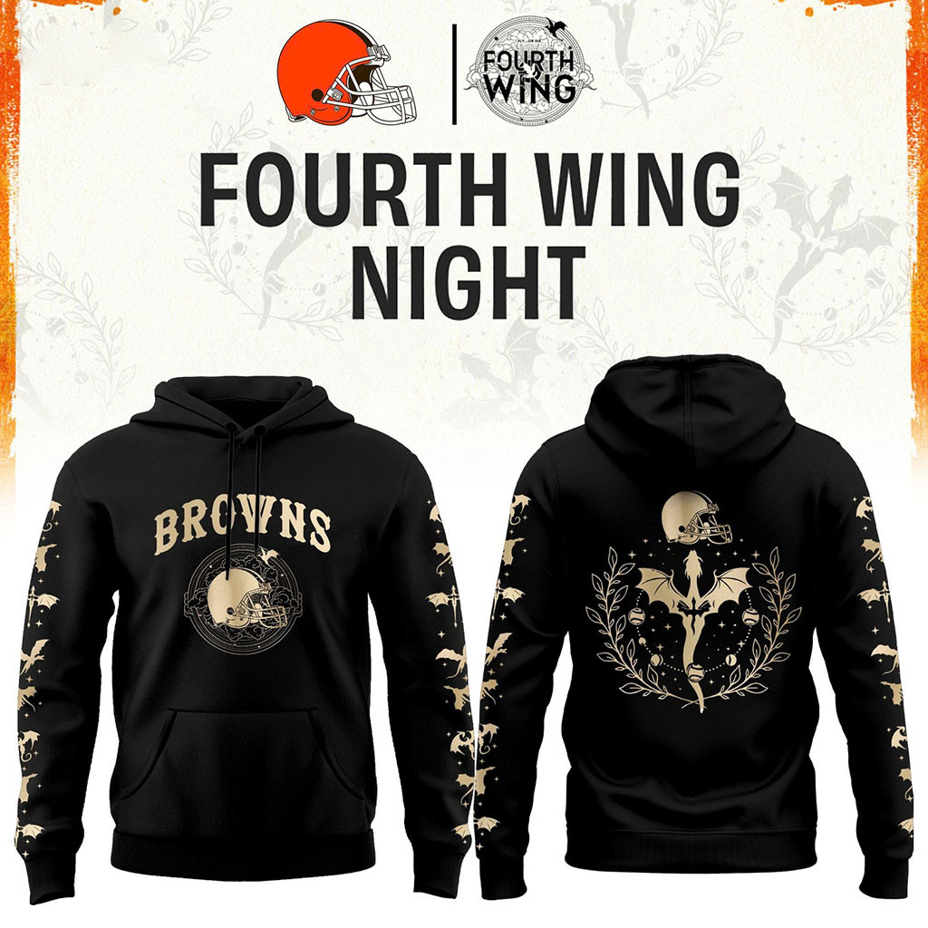 Cleveland Browns Dragon Wing Fantasy Night 2026 Hoodie Cleveland Football Merch Game Day Gifts