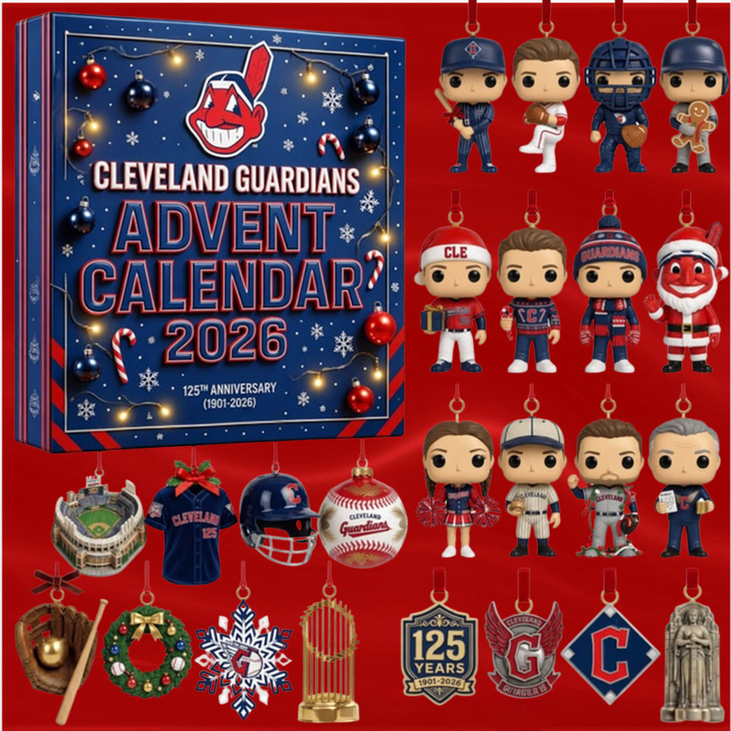 Cleveland Guardians 125th Anniversary Advent Calendar 2026 Guardians Merch Gifts For Fan