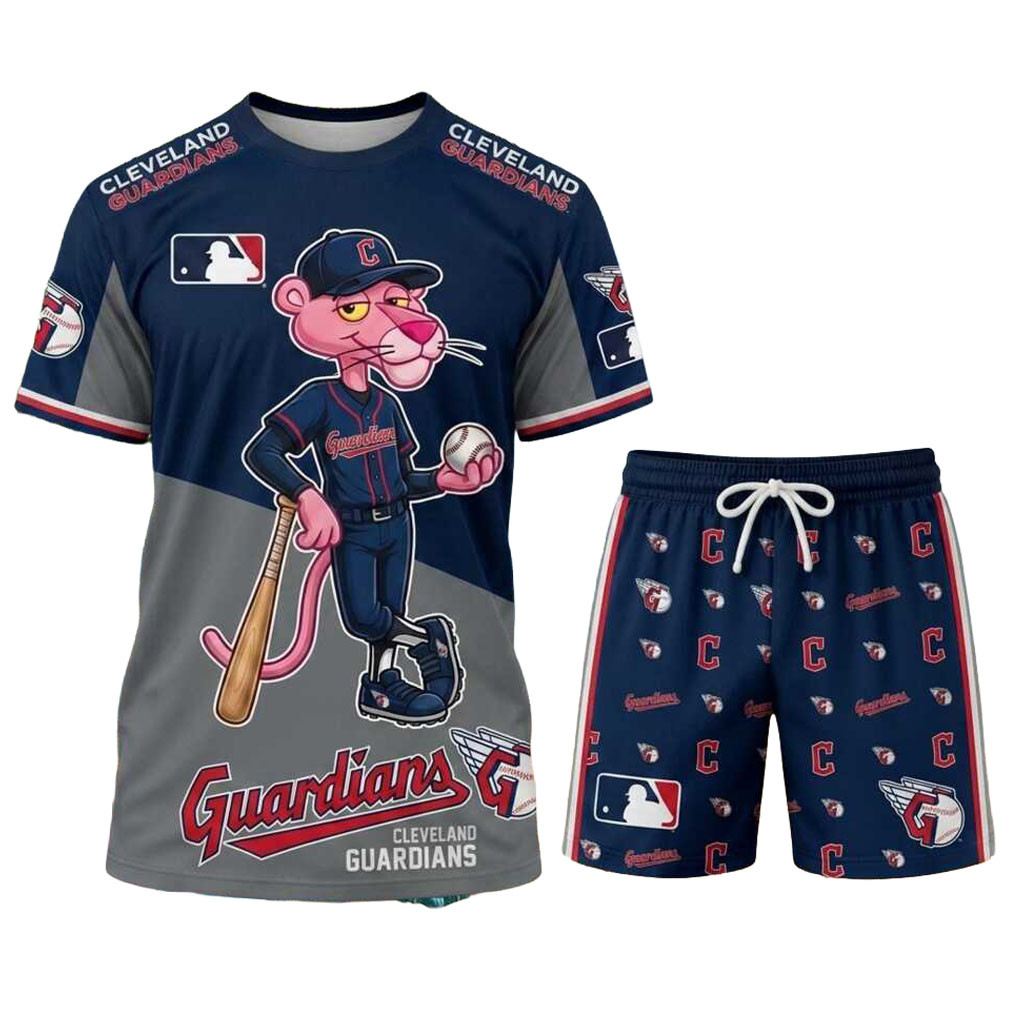Cleveland Guardians Pink Panther Shirt And Shorts Guardians Merch Best Baseball Player Gifts Cleveland Guardians Pink Panther Shirt And Shorts Guardians Merch Best Baseball Player Gifts