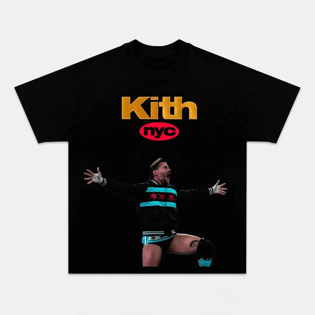 CM Punk X Kith NYC Special T-Shirt CM Punk Merch Best Gift For WWE Wrestling Fans