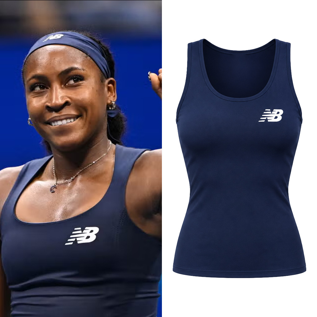 Coco Gauff Merch 2026 NB Tank Top Navy Coco Gauff Tank Top Best Gift For Tennis Lover