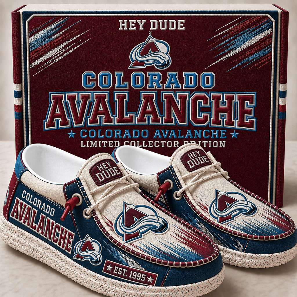 Colorado Avalanche Merch Est 1995 Colorado Avalanche Slip-On Loafers Gifts For Hockey Fan