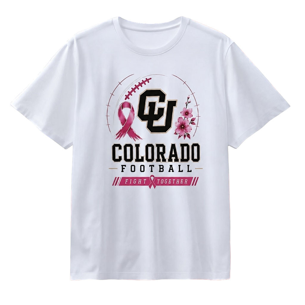 Colorado Buffaloes Fight Together Breast Cancer Awareness T-Shirt Colorado Football Merch Colorado Buffaloes Fight Together Breast Cancer Awareness T-Shirt Colorado Football Merch