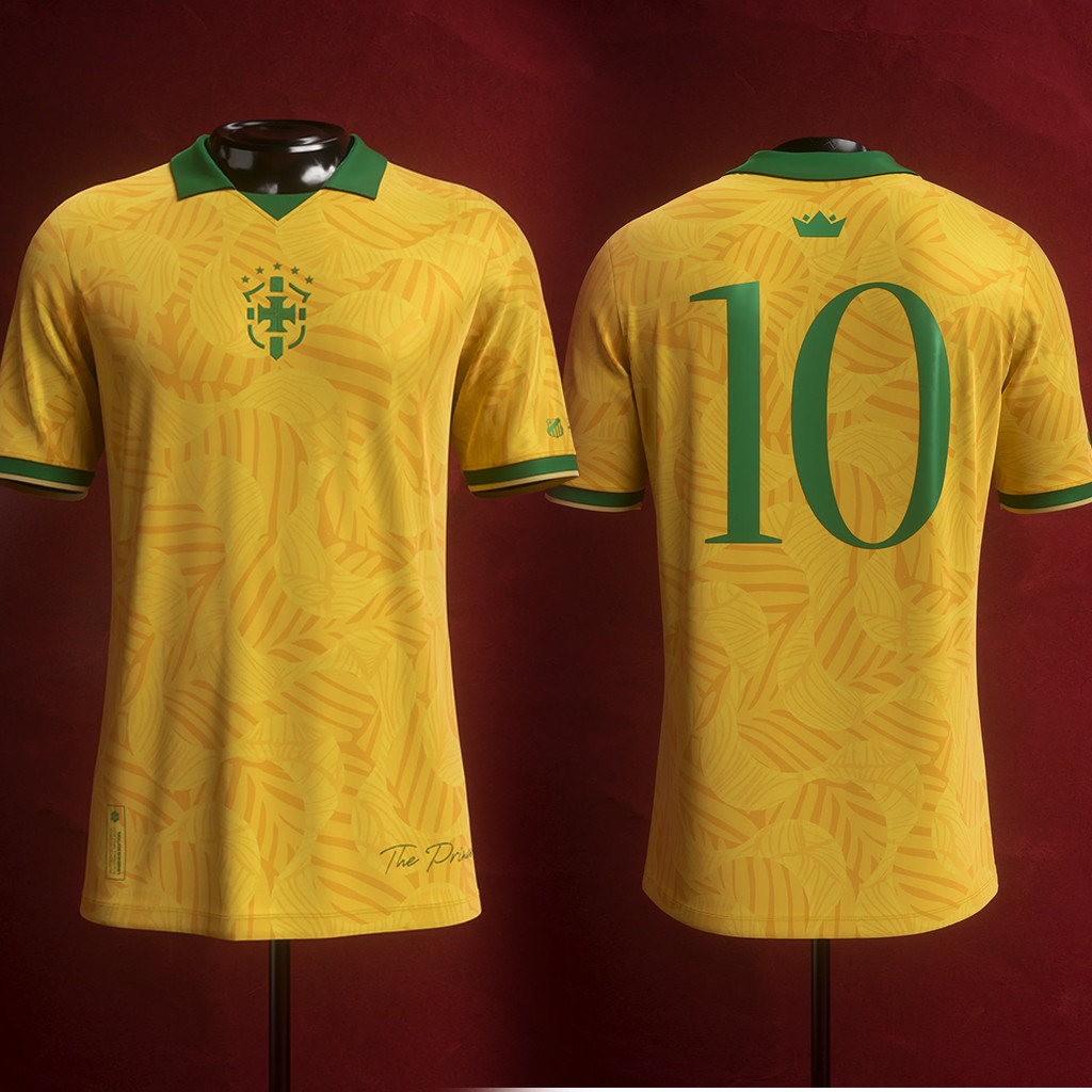 Comma Football Merch 2026 The Prince Jersey No 10 Neymar Junior's 2026 World Cup Away Jersey