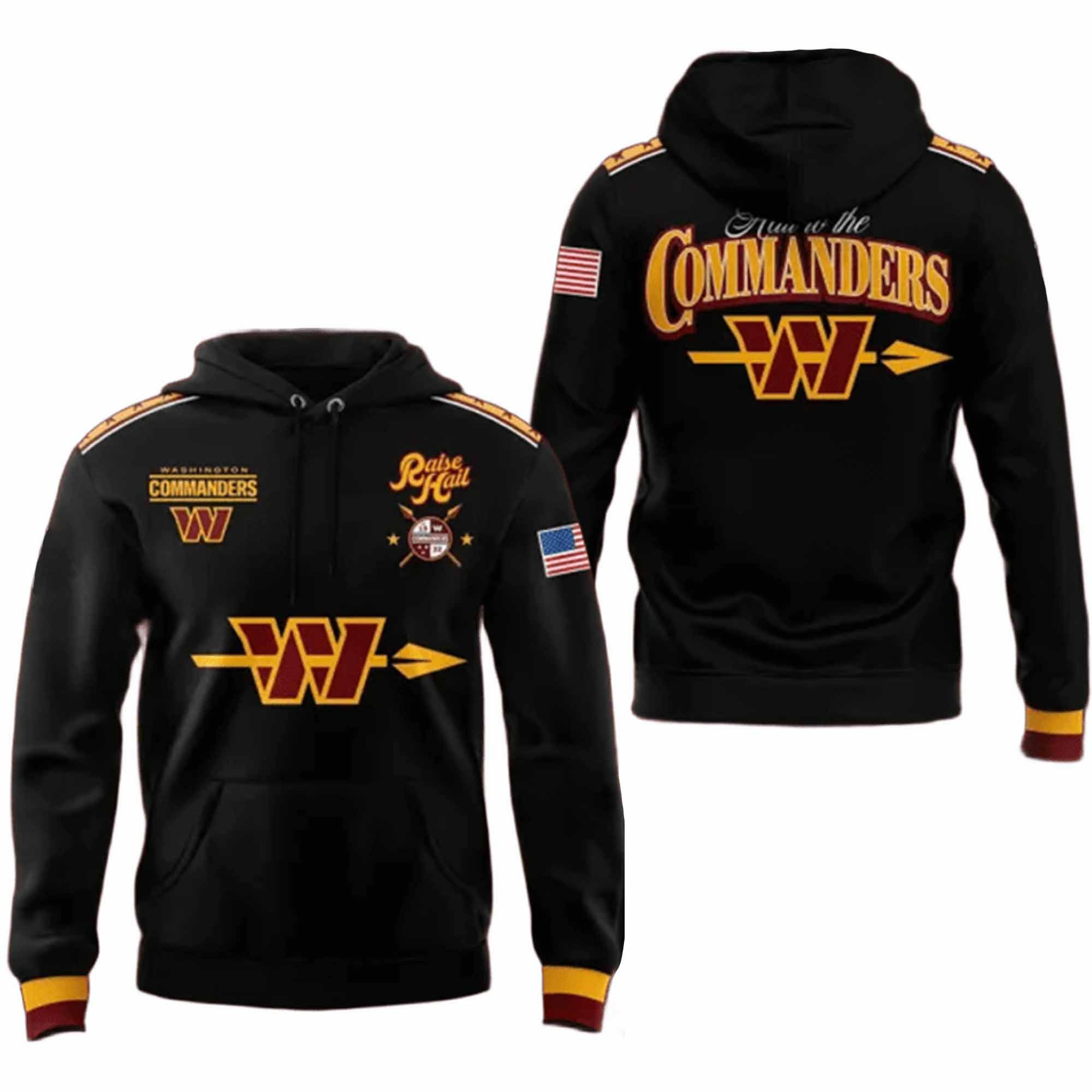 Commanders Raise Hail Hoodie - Burgundy & Gold