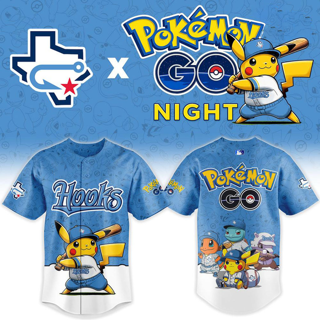 Corpus Christi Hooks Pokemon GO Night Baseball Jersey Corpus Christi Hooks Merch Fan Gifts Corpus Christi Hooks Pokemon GO Night Baseball Jersey Corpus Christi Hooks Merch Fan Gifts