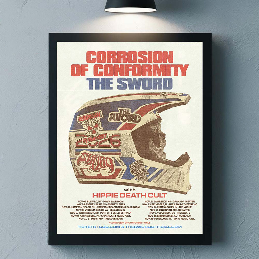 Corrosion Of Conformity And The Sword 2026 North America Fall Tour On November 2026 Poster