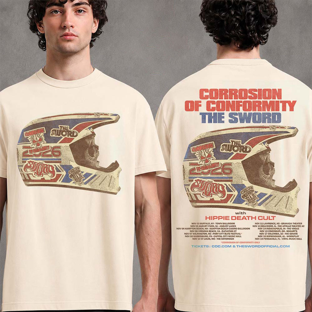 Corrosion Of Conformity And The Sword 2026 North America Fall Tour On November 2026 T-Shirt