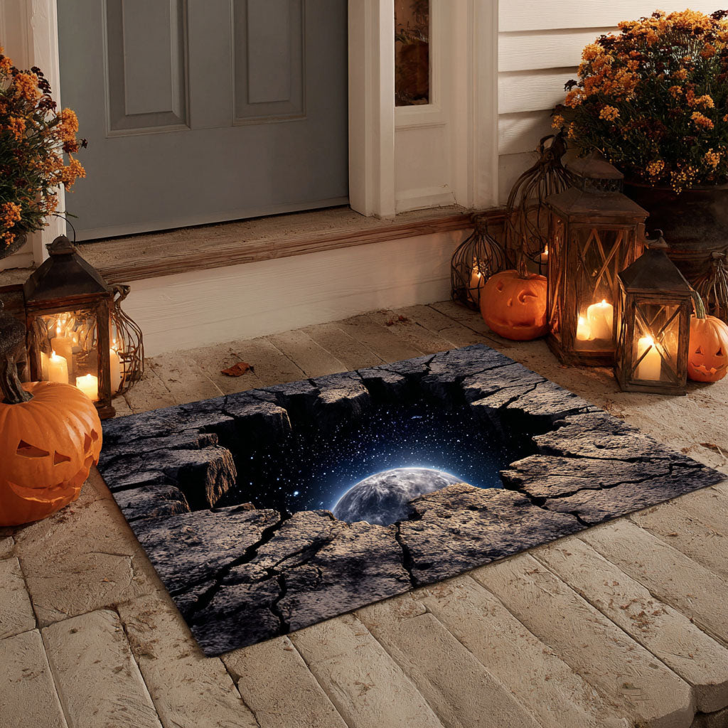 Cosmic Rift Doormat Halloween Door Mats Front Porch Decor New Home Presents