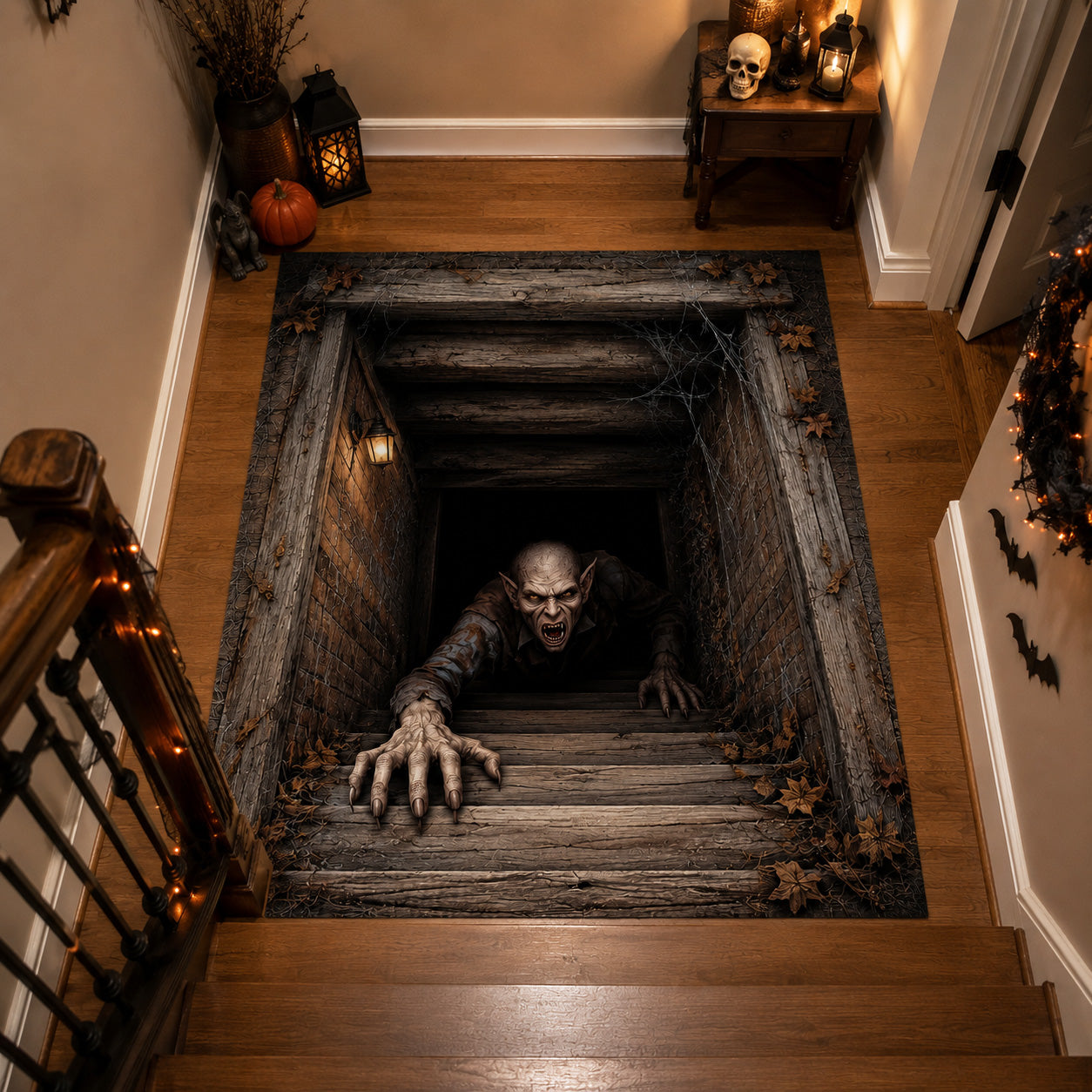 Creeping Ghoul Area Rug Large Room Rugs Great Halloween Gifts