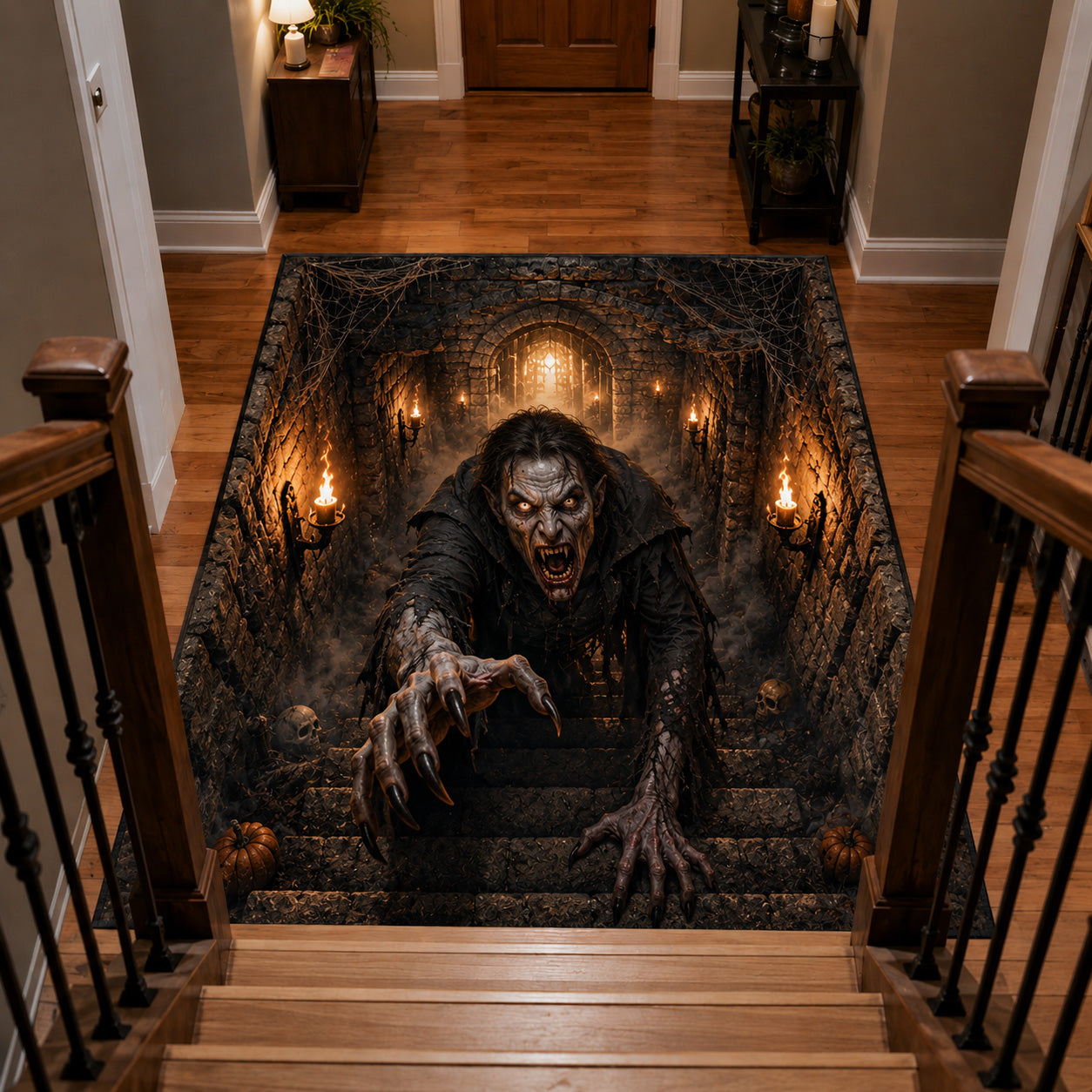 Crimson Hunger Area Rug Spooky House Decor Halloween Birthday Presents