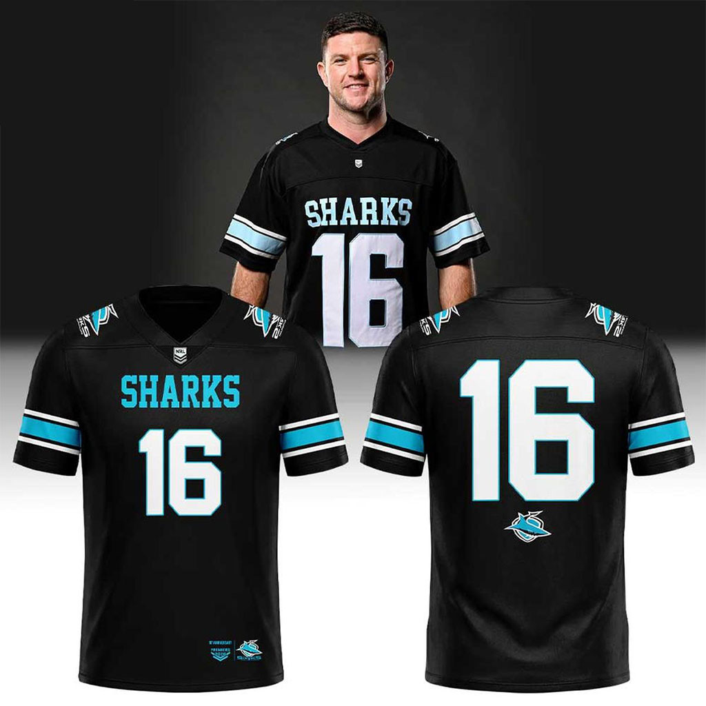 Cronulla Sharks 2026 Premiers Anniversary Range Football Jersey Cronulla Sharks Merch Fan Gifts Cronulla Sharks 2026 Premiers Anniversary Range Football Jersey Cronulla Sharks Merch Fan Gifts