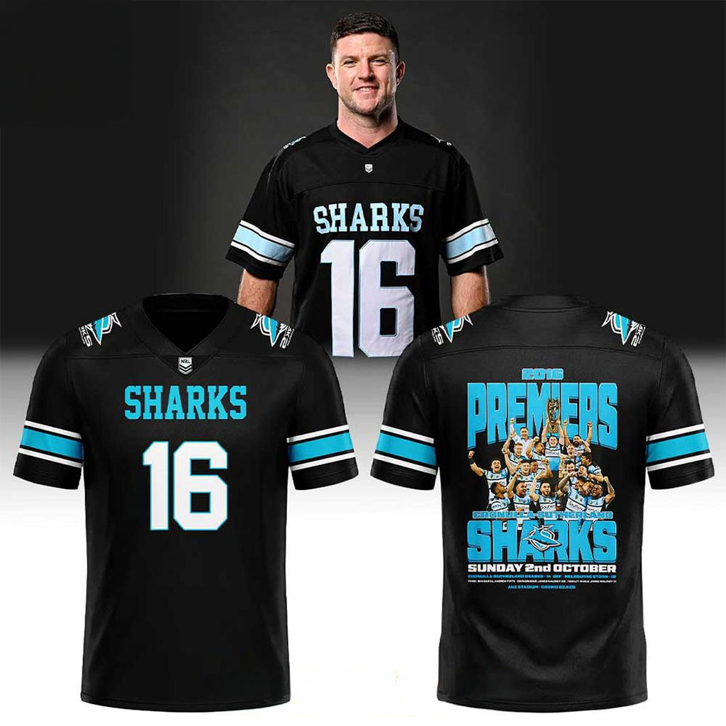 Cronulla-Sutherland Sharks 10th Anniversary Range 2026 Jersey Cronulla-Sutherland Sharks Merch