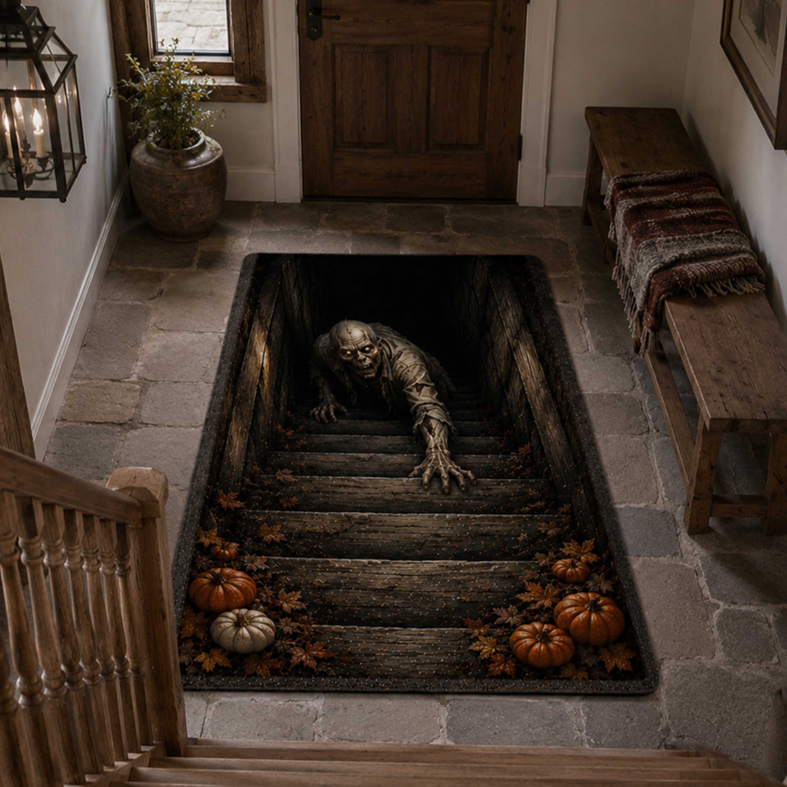 Crypt Depth Area Rug Tall Skeleton Decoration Gifts For Halloween Lovers Crypt Depth Area Rug Tall Skeleton Decoration Gifts For Halloween Lovers
