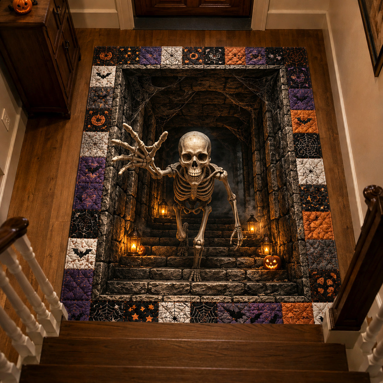 Crypt Sentinel Area Rug Gothic Living Room Design Good Gifts For Halloween